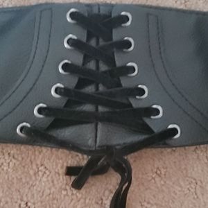 Black stretch corset belt